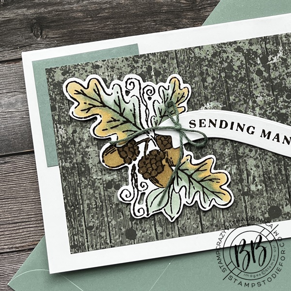 Fond of Autumn Bundle Stamp Set and Autumn Bouquet Dies by Stampin’ Up! Border Buddies FREE PDF Tutorial Card