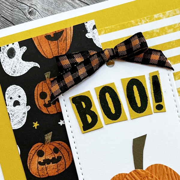Out of the Box pumpkin boo! card Sunday Sketches Card SS025 