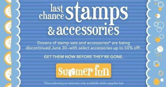 Stampin’ Up! Last Chance List