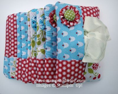 Summer Smooches Designer Fabric Tissue Holder