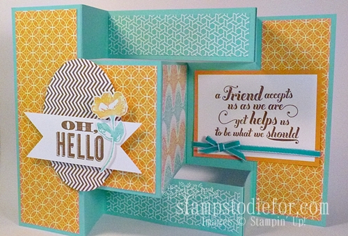Week 29 Trifold Shutter Card, Technique How To