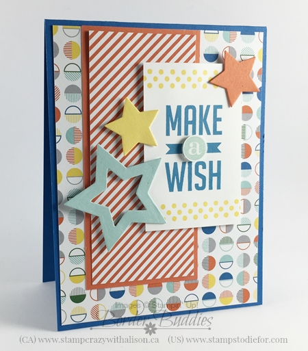 Make a Wish Handstamped Card