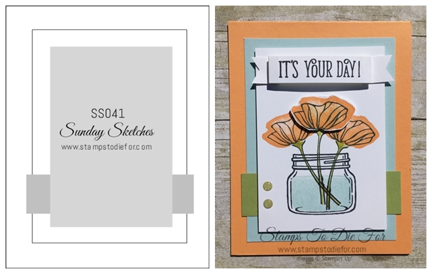 Sunday Sketches SS041 – Oh So Eclectic stamp set by Stampin’ Up!