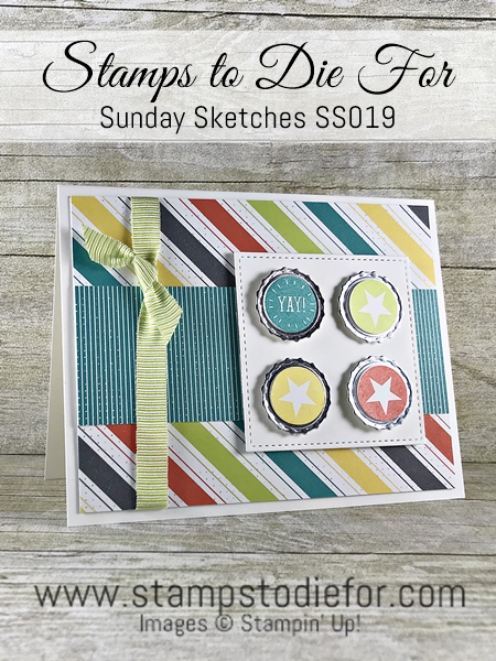 Sunday Sketches SS019 – Hand Stamped Bubble Over Card