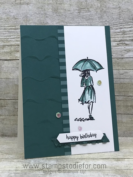 Happy Birthday Hand Stamped Card