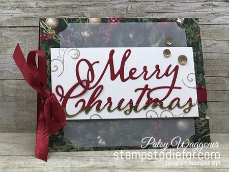 Christmas Card Created using All is Bright Suite by Stampin’ Up!®