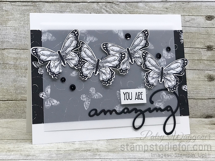 Just in CASE – Black and White Butterflies