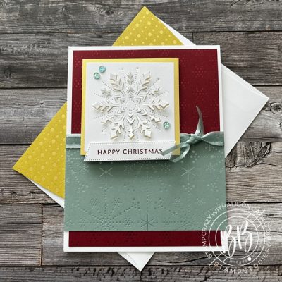 Wishing You a Merry Christmas with Joyful Flurry Stamp Set and Frosted Flurry Dies by Stampin’ Up!